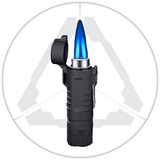 Waterproof torch fire starter w/ flashlight