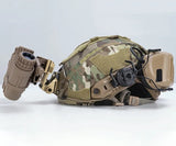 Helmet MOLLE cover with counterweight
