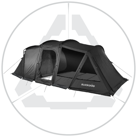 BLACKDOG Large Camping Tunnel Tent