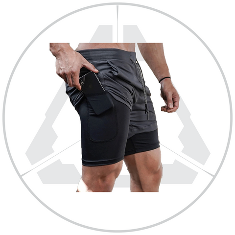 Double Layer Multi-Purpose Quick Dry Training Shorts