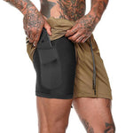 Double Layer Multi-Purpose Quick Dry Training Shorts