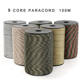 550 Paracord 9 Core Strands 4mm 100m