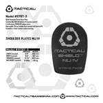 Ballistic NIJ IV Shoulder Hard Armor Plates