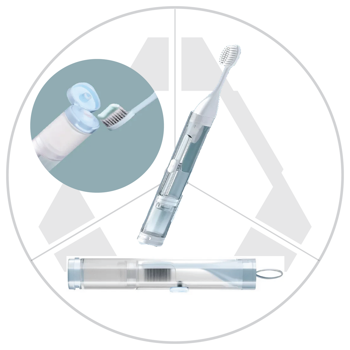 Portable Toothbrush with Toothpaste Container – iTACTICALi